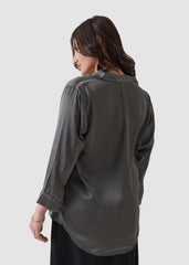 Sagebrush green silk shirt