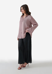 Wistful mauve silk shirt