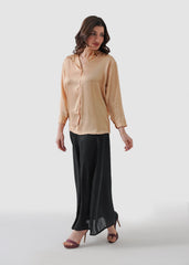 Glamour gold silk shirt