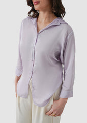 Lavender dream silk shirt