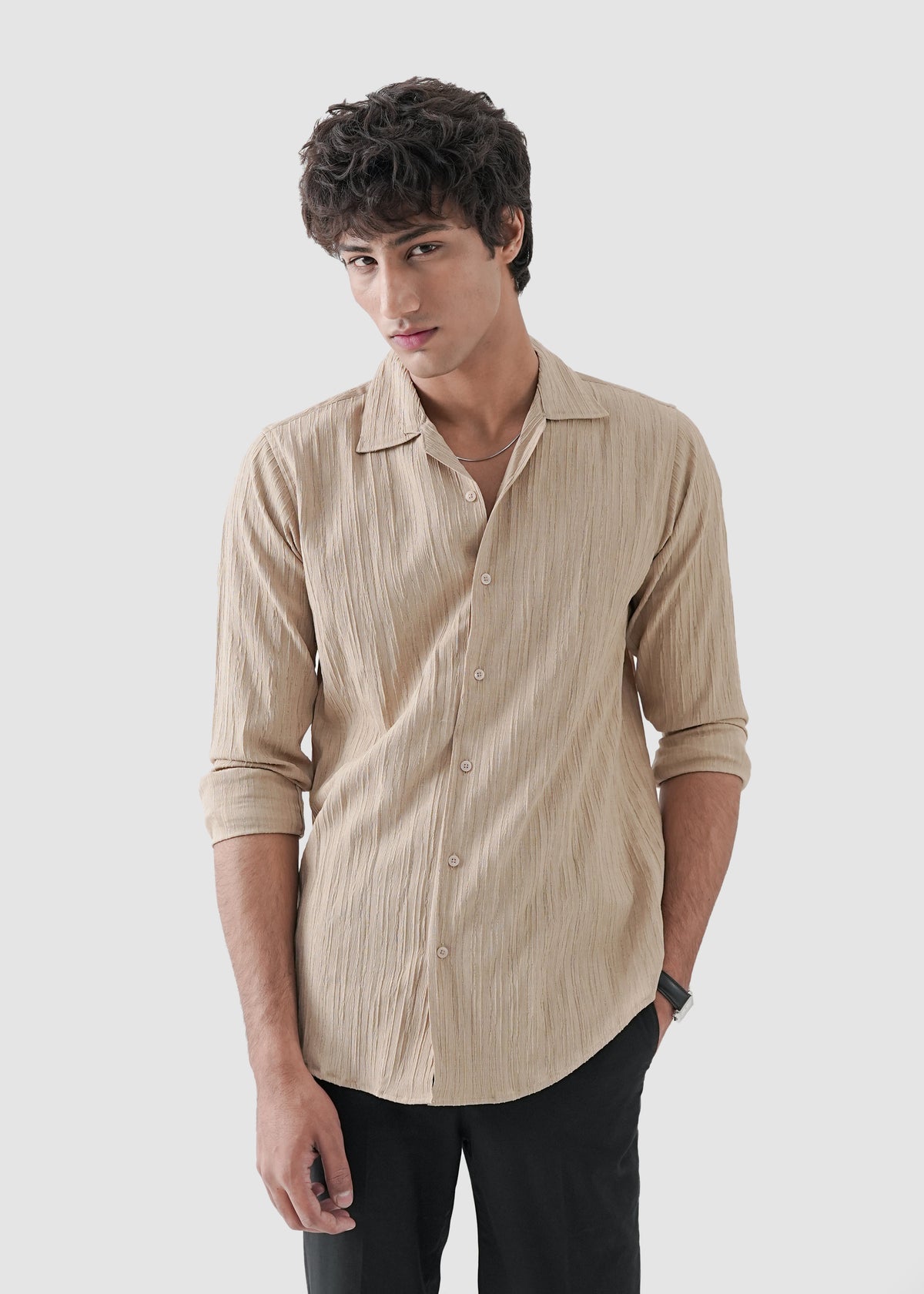 warm sand texture shirt
