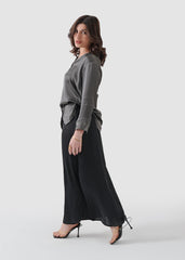 Sagebrush green silk shirt