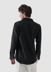 void black texture shirt