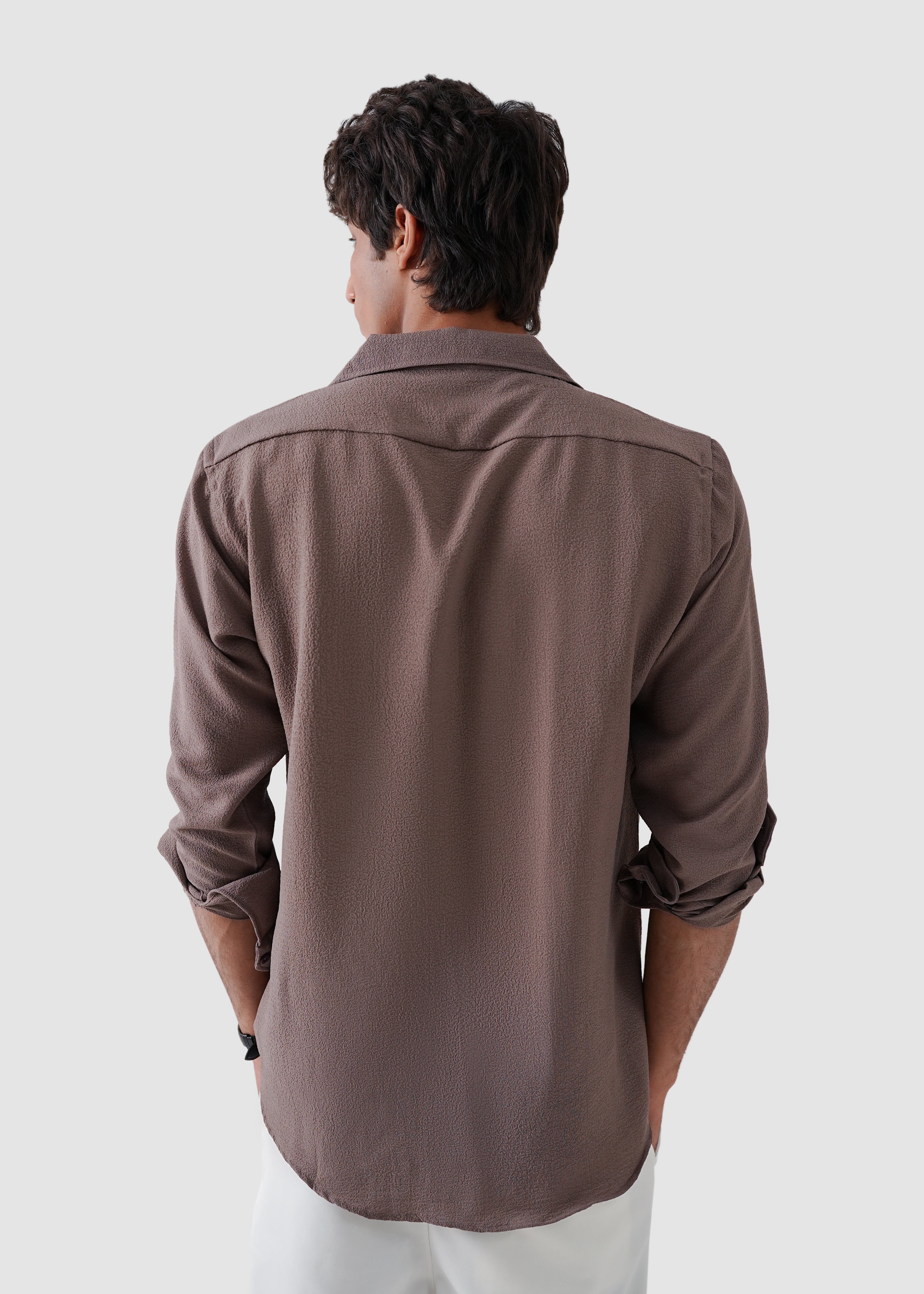 dessert taupe texture shirt