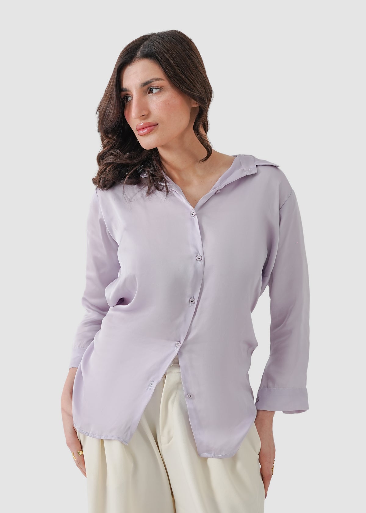 Lavender dream silk shirt