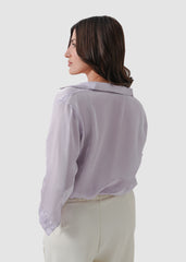 Lavender dream silk shirt